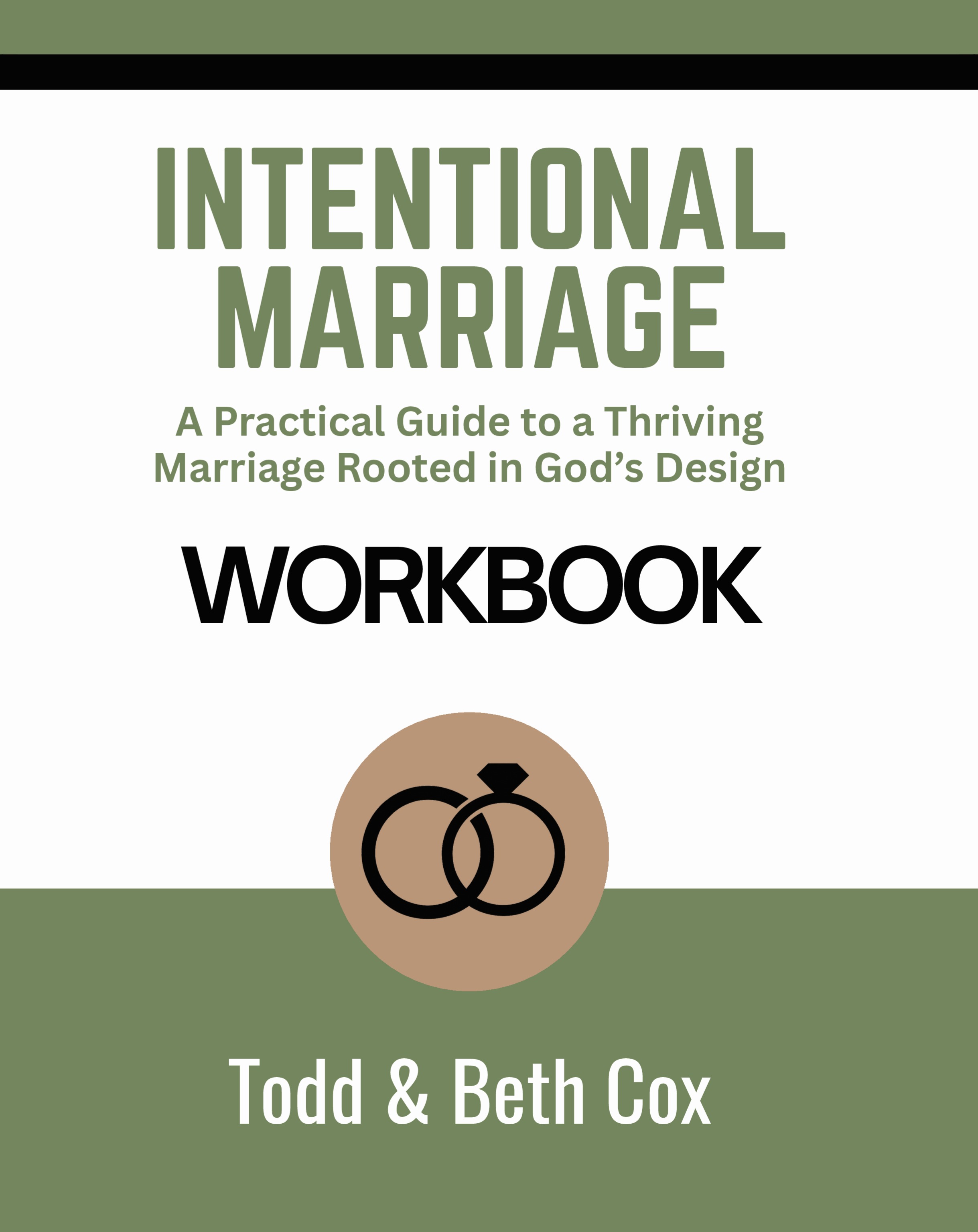 Intentional Marriage Workbook cover
